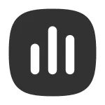 Chart Bar Alt Square SVG Icon